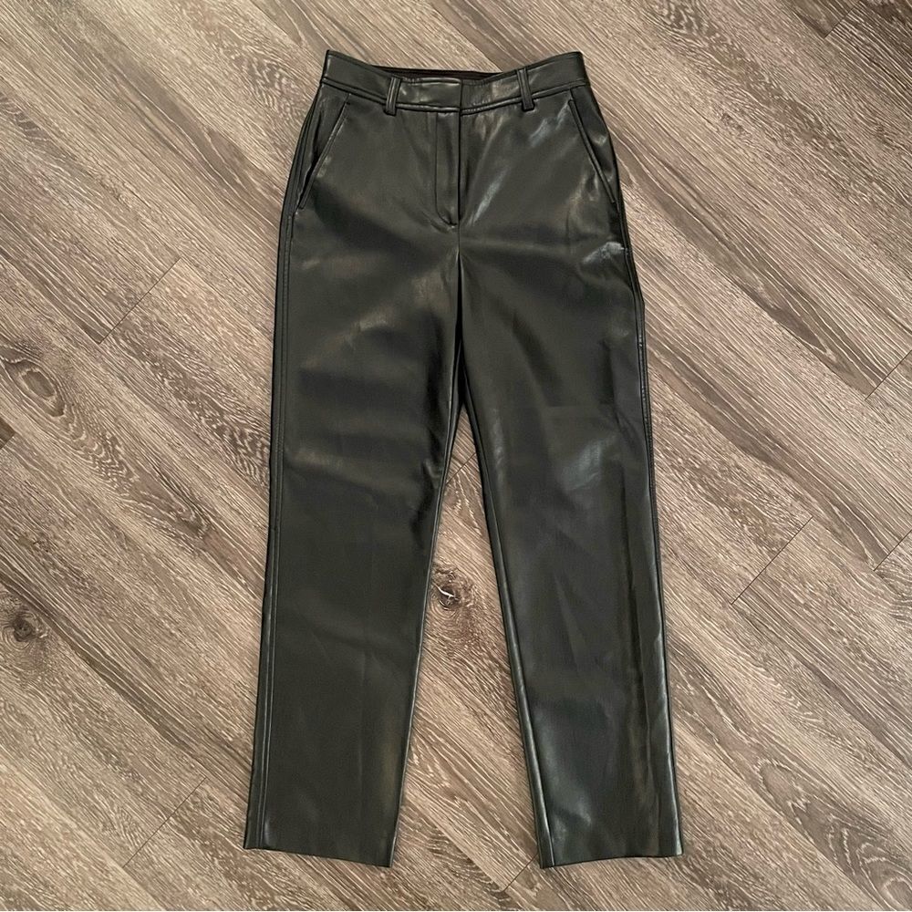 Babaton faux leather trousers new